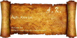 Ágh Kevin névjegykártya
